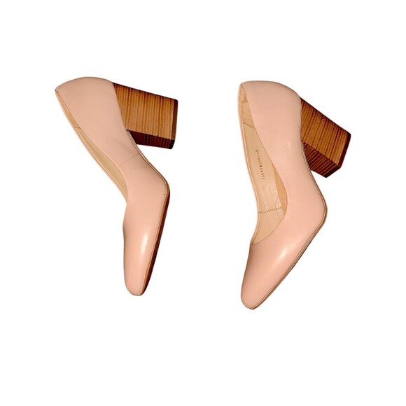 Flexi Comfort Block Heel Pumps Women's Parisa Natural Flesh Tone Size 9.5M - Picture 3 of 5